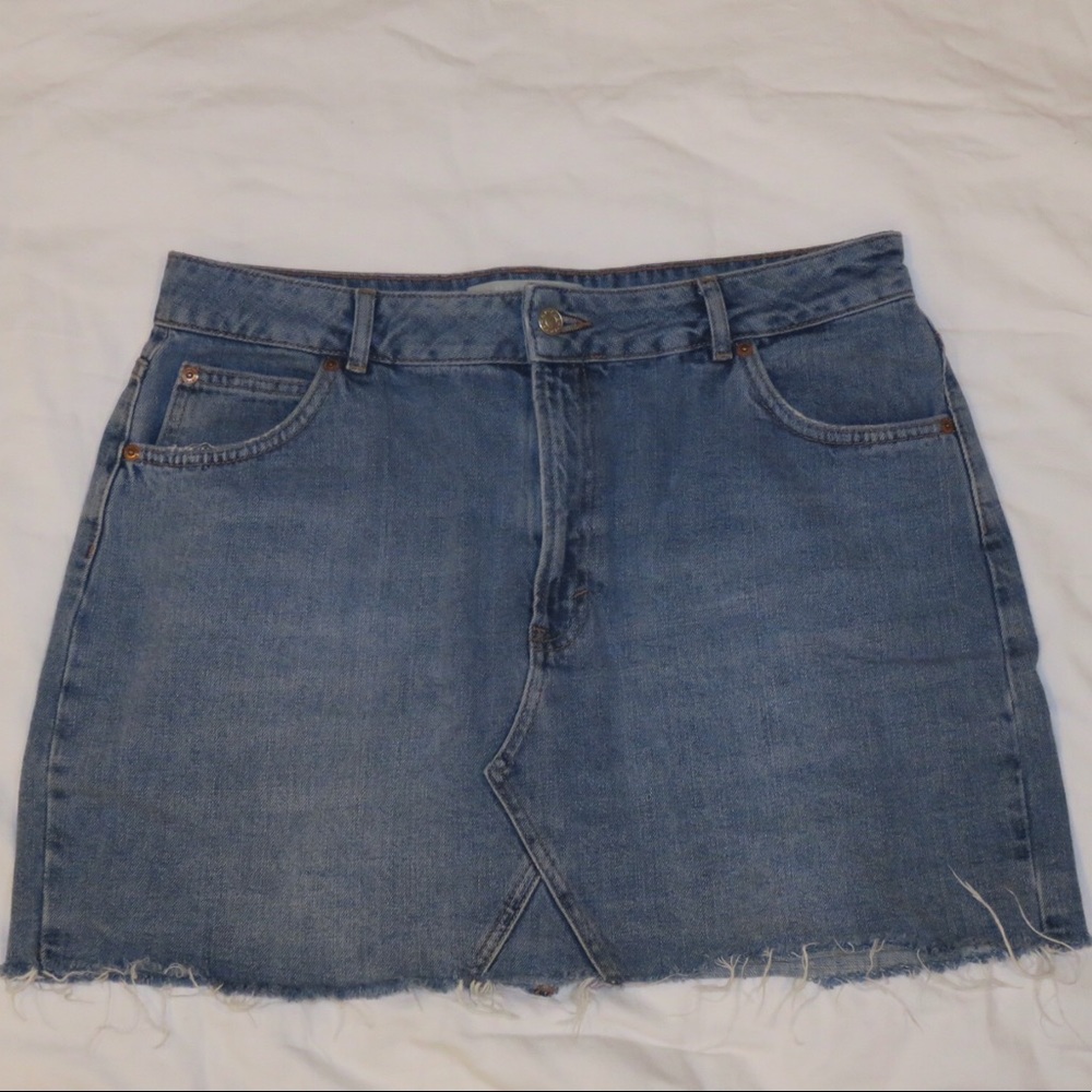 Topshop denim skirt